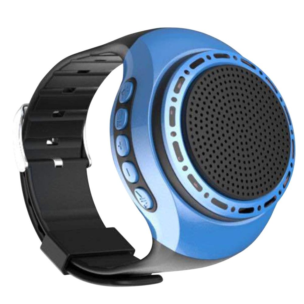 Smart Watch Rechargeable Wrist Watch Speaker U6 Cool Lighting Mini Speaker TF Card Slot Hands-free Call Wireless Speaker Portable Use