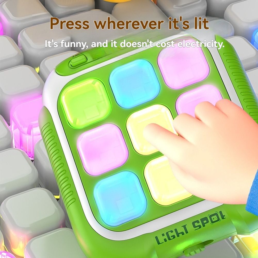 Learning Finger Toy Electronic TIC-TAC-TOE Game 6-in- Memory Training Montessori Puzzle Table Game Educational Portable Noughts and Crosses Game For Adults Kids