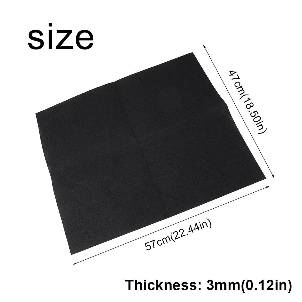 1Pcs New Carbon Range Hood Filter 57x47cm Universal Carbon Filter Mesh 3mm Purifier Filter Fabric for All Range Hoods