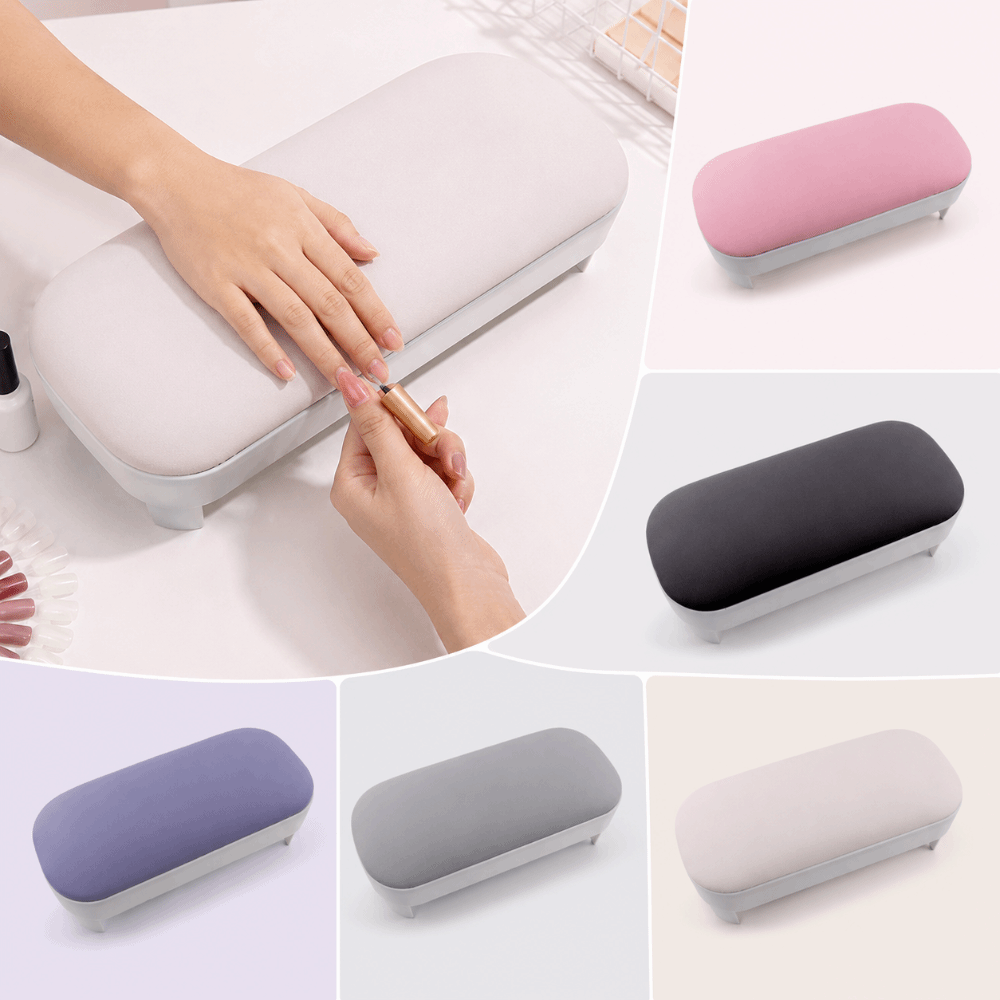 Gift for Nail Artists Non-slip Nail Arm Rest Cushion Ergonomic Comfortable Arm Rest Stand Waterproof Removable Soft Nail Pillow Nail Accessories