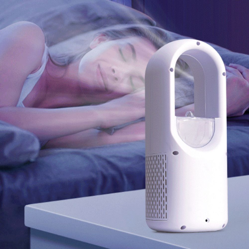 General Household 6 Speed Portable Air Cooler Bladeless Design Humidifying Function Fan Silent Timer Adjustable Wind Speeds Cooling Fan Offices