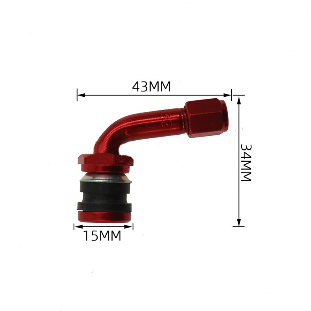 Motorcycle Accessories High-quality For Rim Tubeless Valve Aluminum Alloy Tire Valve Stems CNC Motorcycle Rim Valves Stem Cap Motorcycle Valve Stem 90 Degree