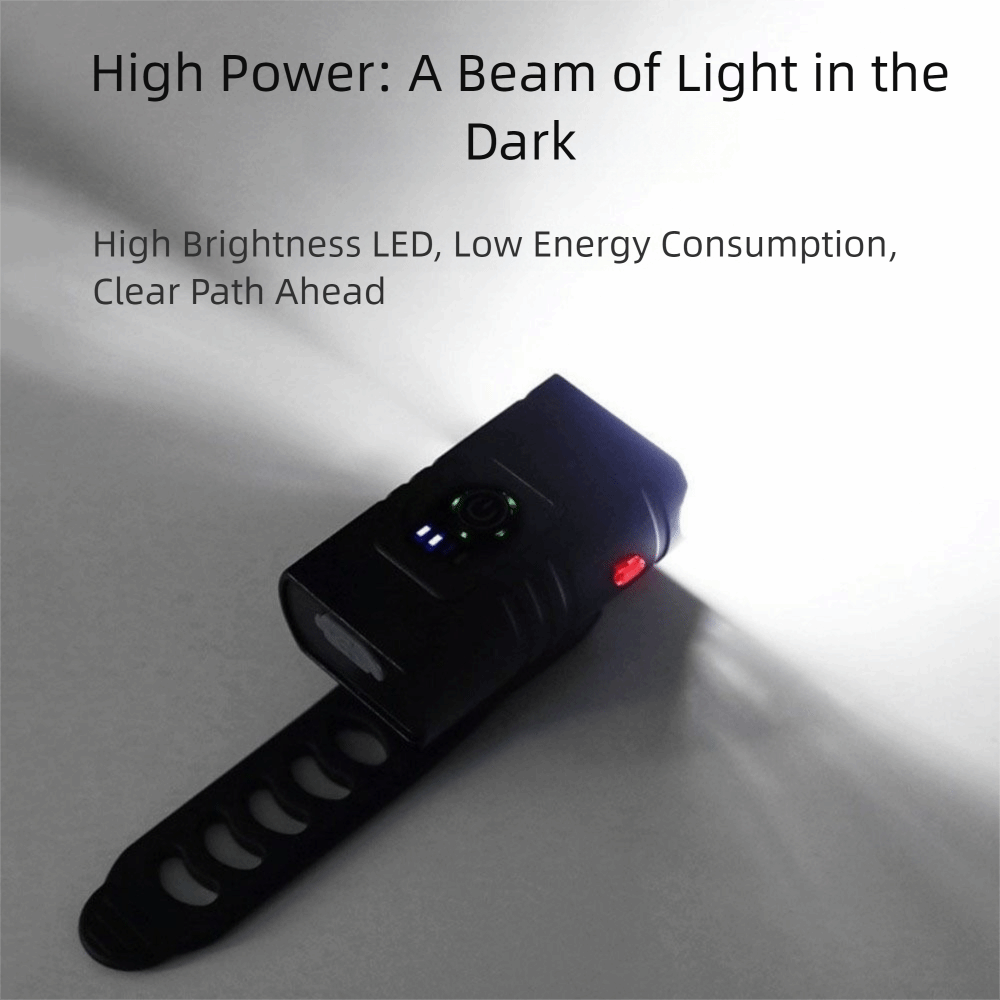 Portable Aluminum Alloy LED Bike Front Light Smart Sensor Rechargeable MTB Road Bike Head Lamp Bright Light Waterproof LED Cycling Flashlight Cycling Accessories