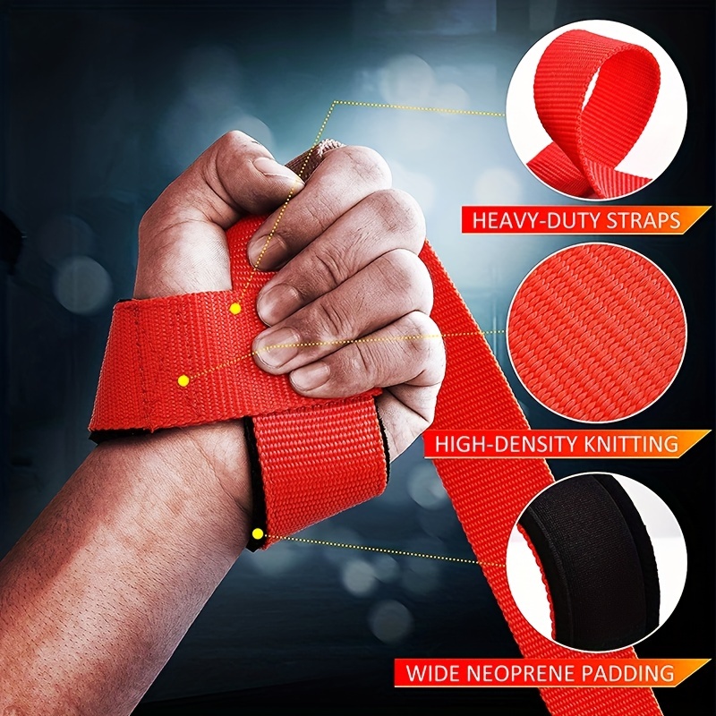 Yuanyan 1 pair Durable Non-Slip Weightlifting Wrist Support for Men and Women - Perfect for Home Gym and Fitness Training