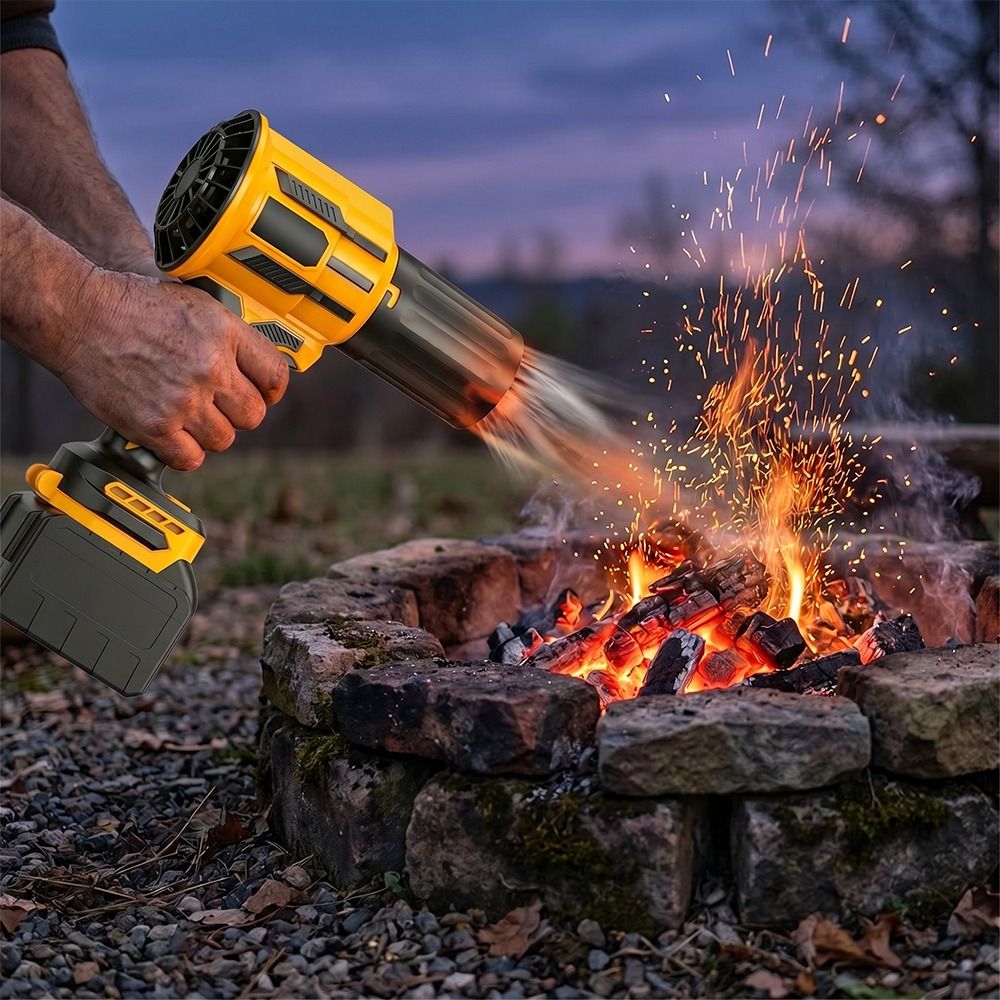 Handheld Wireless Cordless Handheld Leaf Blower Portable Brushed Motor Rechargeable Snow Blower Variable Speed Multifunctional Lithium Battery Blower Lawn Patio