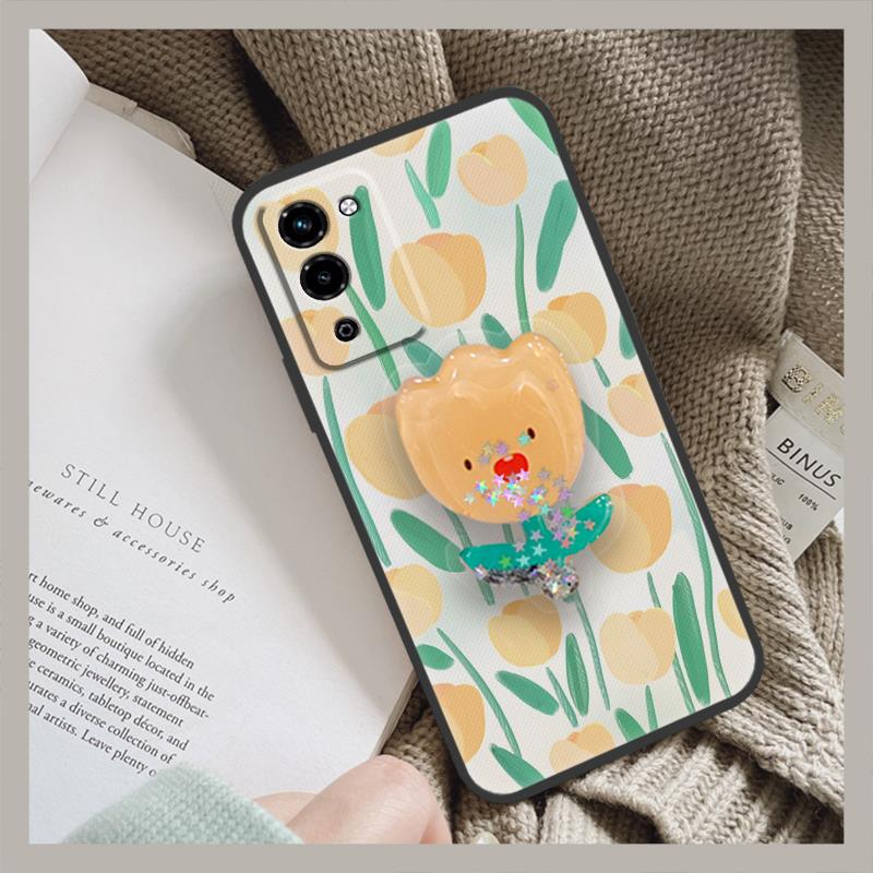 Dirt-resistant quicksand Phone Case For OPPO K10 5G protective Skin feel silicone Soft Case Cartoon Kickstand cute TPU