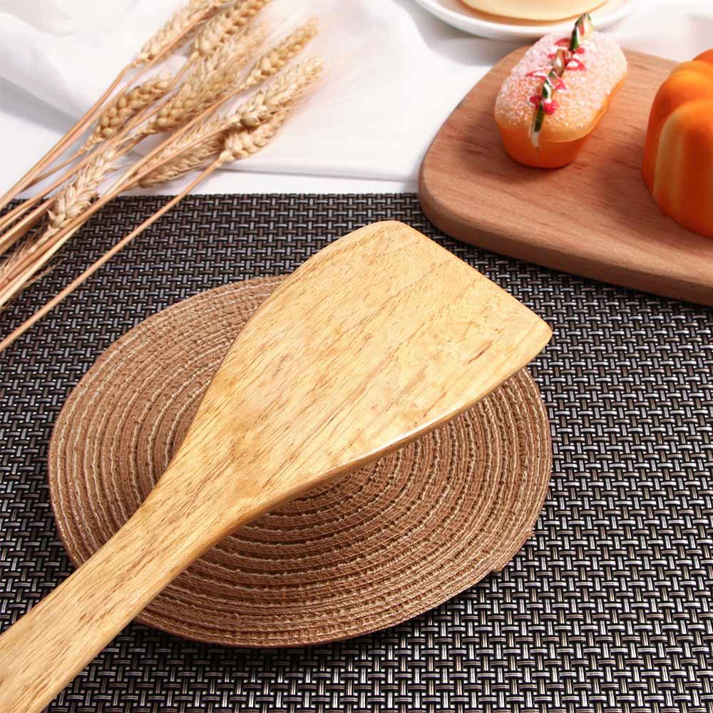 Bamboo Spoon Wooden Supplies Accessories Frying Pan Tools Spatula Turners Shovel Cooking Tools