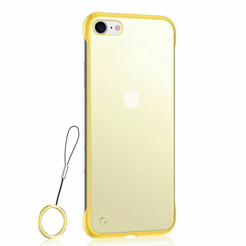 iPhone 11 / 11 Pro / 11 Pro Max Shockproof Transparent Back Cover - Slim Matte Translucent Case with Ring Lanyard - Mobihub