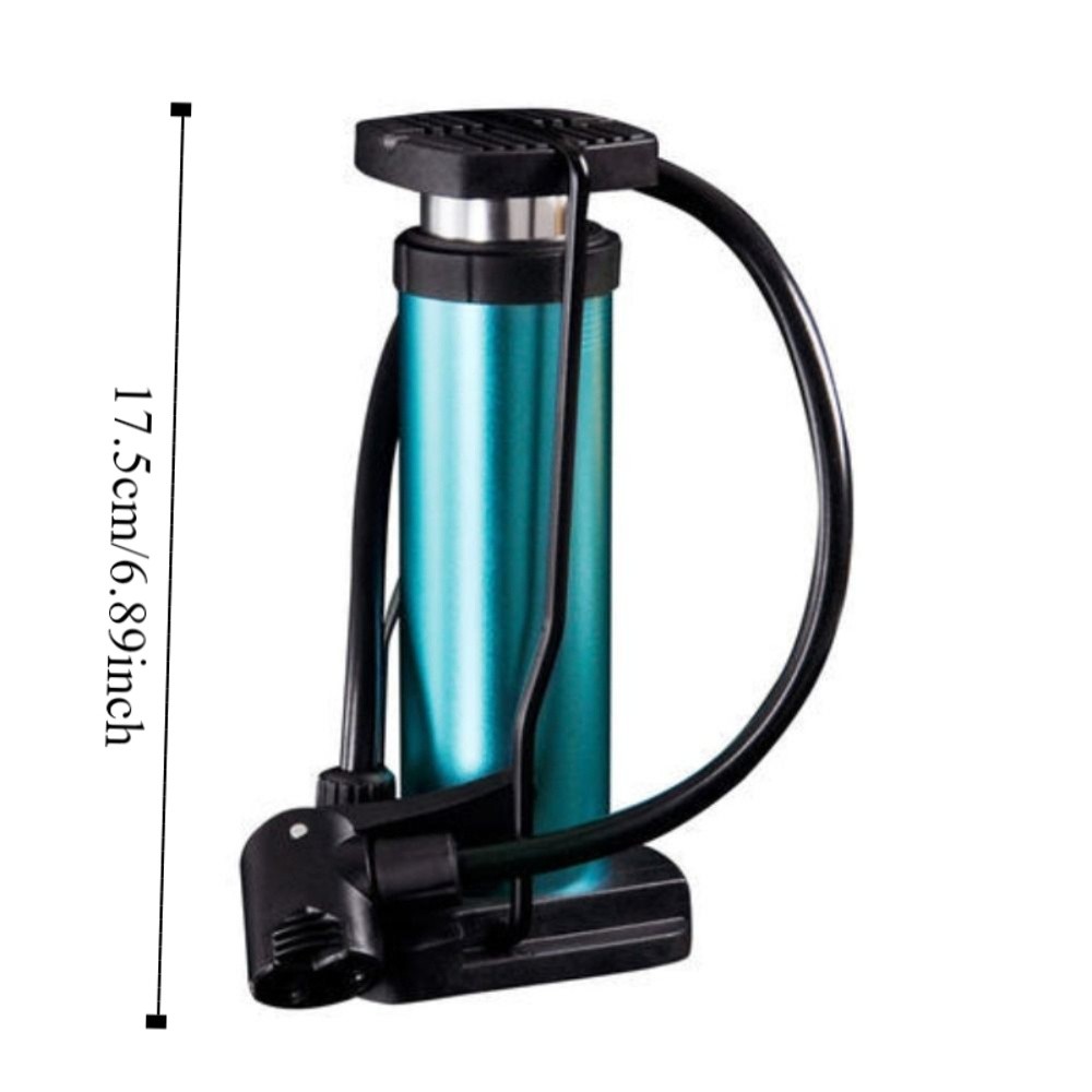Effortless Mini Bicycle Inflator Pump Aluminium Alloy Household Biking Air Pump Lightweight Portable Bike Foot Pump Road Bike