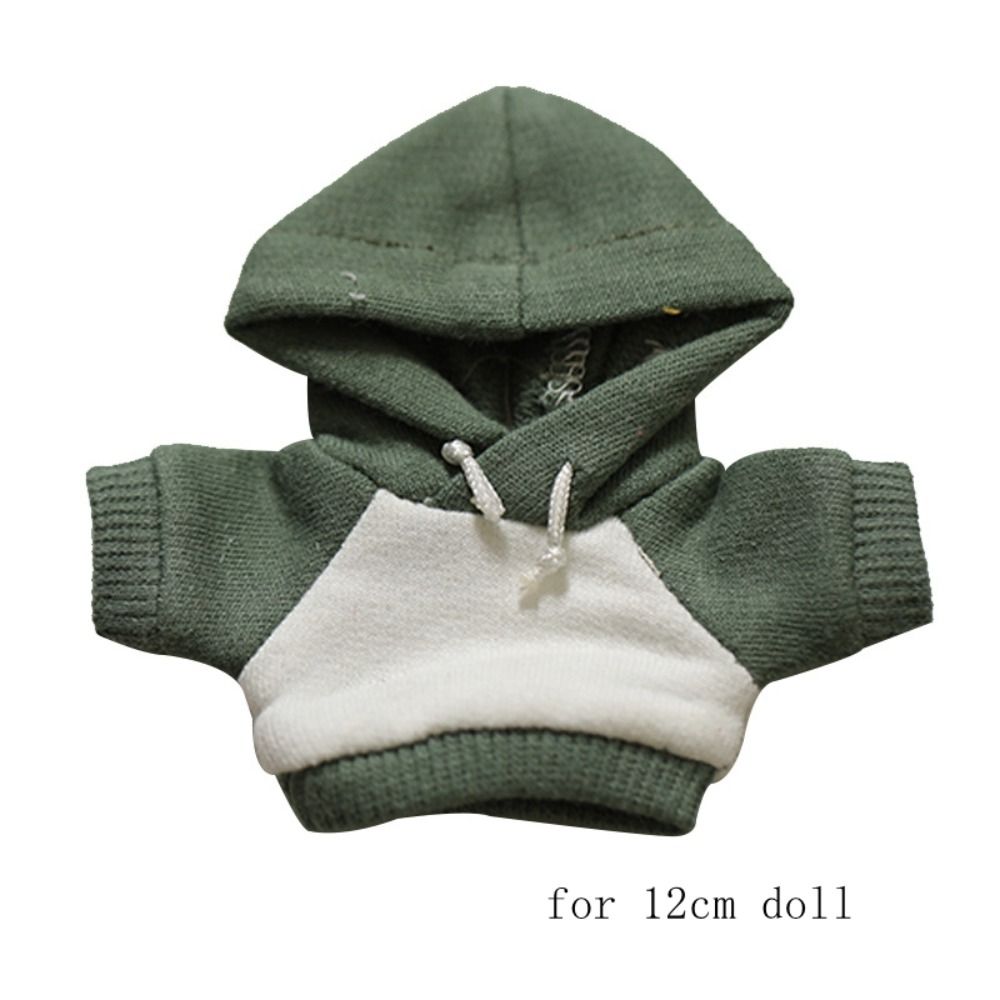 Outfit Top Shorts Cotton Doll Clothes Undershirt Solid Color Hoodie 12cm Plush Doll Clothes Sweater Fashion Style No Attributes Doll Clothes DIY Dress Up
