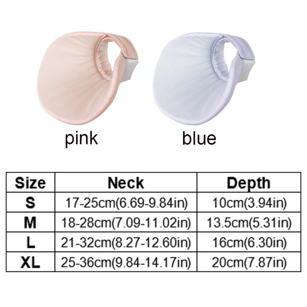 Practical Double Sided Cat Recovery Collar Breathable Soft Dog Elizabeth Circle Adjustable Dog Saliva Towel For Dog Cat