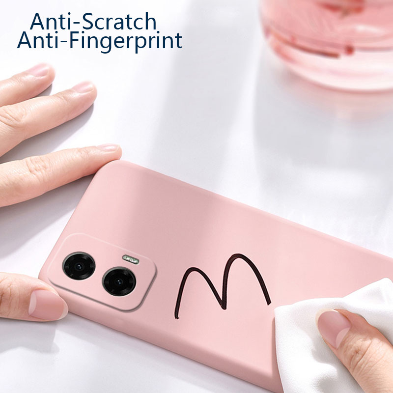 Sroof For Motorola Moto G35 Liquid Silicone Macaron Candy Color TPU Falling and shockproof Soft Phone Case Shell Protector Back Cover