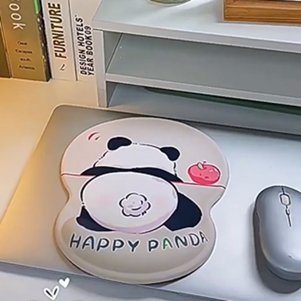 Computer Accessories Panda Non-Slip Pad Wrist Rest Comfortable 3D Antiskid Mice Mat Silicone Soft 3D Mouse Pad Home