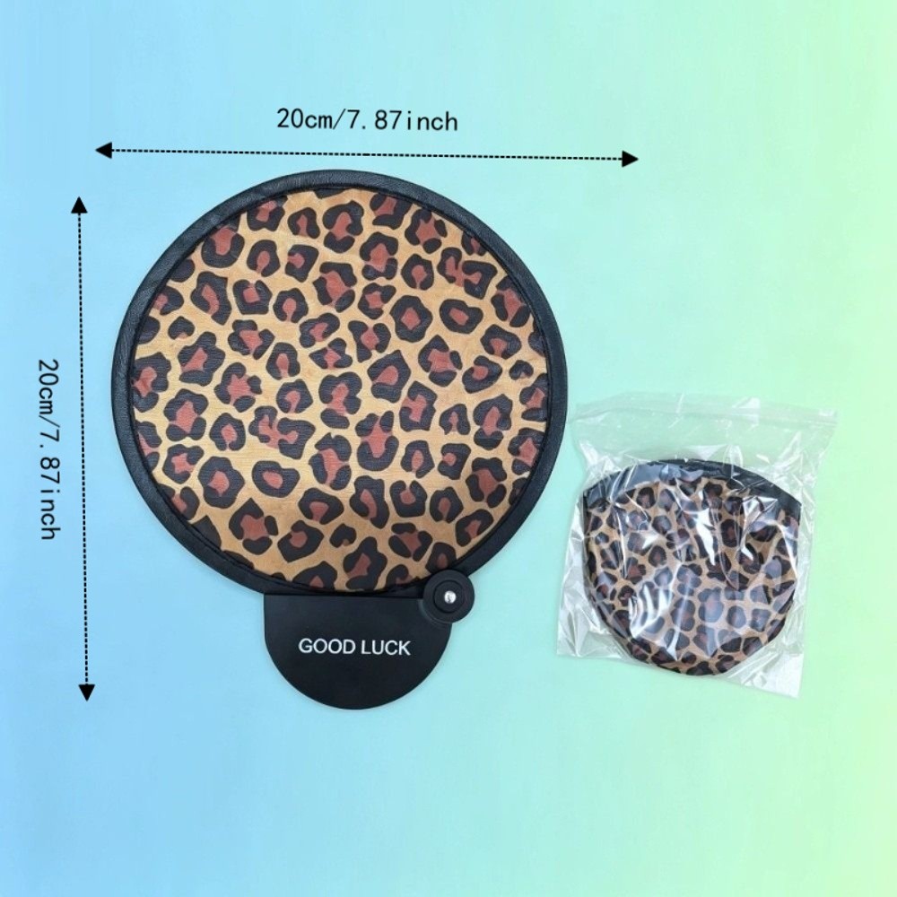 Unique Football Pattern Foldable Hand Fan Pocket Size Lightweight Mini Handheld Fan Summer Round Fan Gift