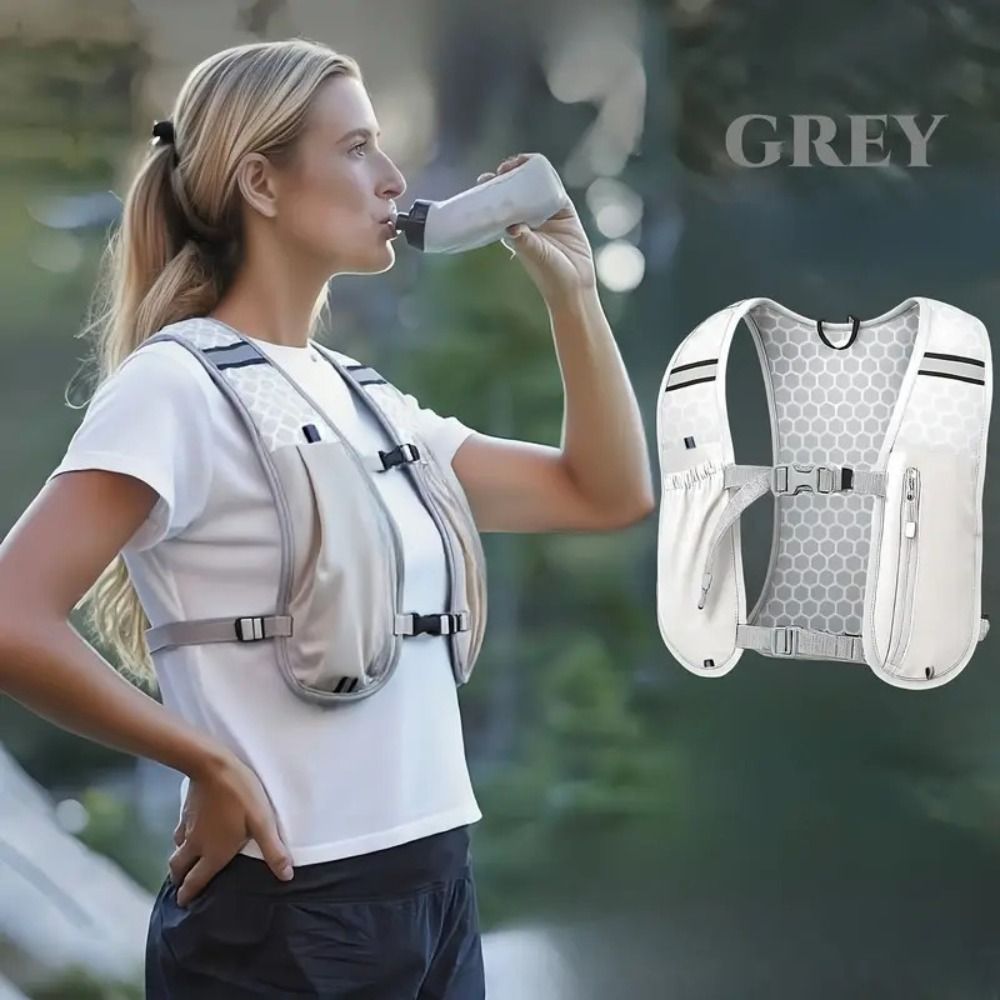 Phone Bag Waterproof Running Vest Pack Adjustable Breathable Running Hydration Vest Bag Multifunctional Convenient Outdoor Running Vest Hiking
