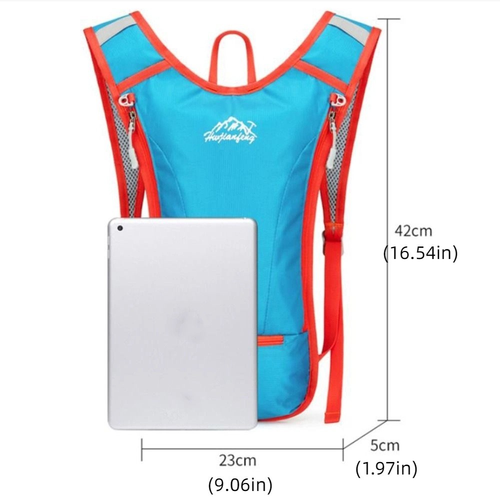 Phone Storage Pocket Breathable Running Hydration Vest Waterproof Ultra-light Running Hydration Bag Nylon Material Multiple Pockets Water Backpack Hiking Cycling