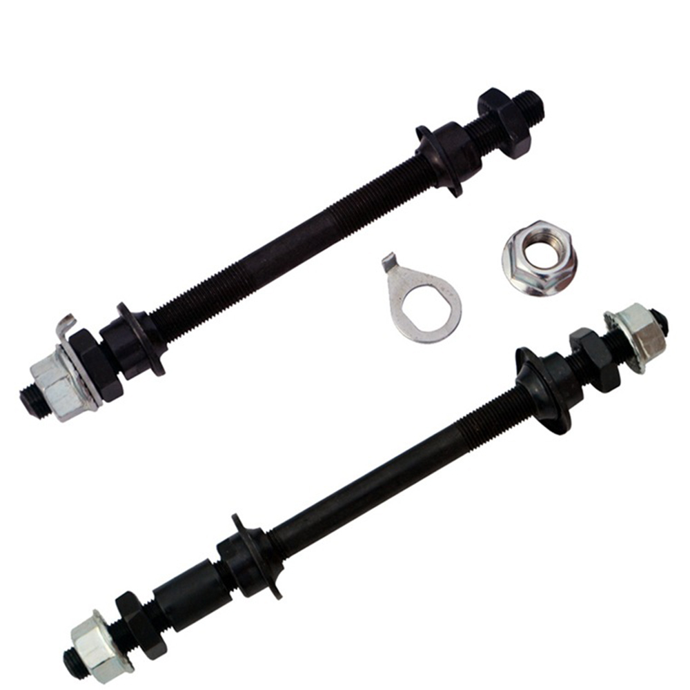 BMX Mountain Bike Front Rear Axle Front Back Axles Bike Solid Shaft Bicycle Wheel Hub Axle Bike Spindle
