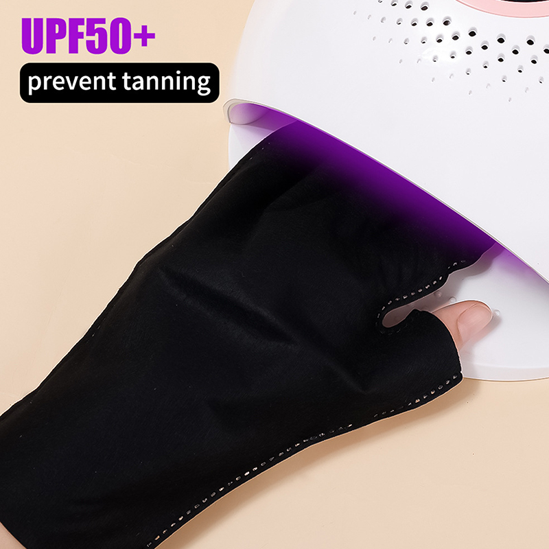 Anti UV Radiation Protection Gloves LED Lamp Nail UV Protection Glove Nail Art Gel Nail Dryer Light Nail Art Equipment DD7