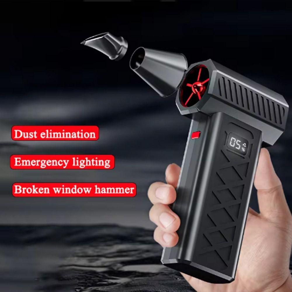 Hair Dryer Brushless Motor Turbo Violent Fan 52M/s 200W Electric Air Duster Type-C Charging Multifunctional Powerful Air Blower Barbecue