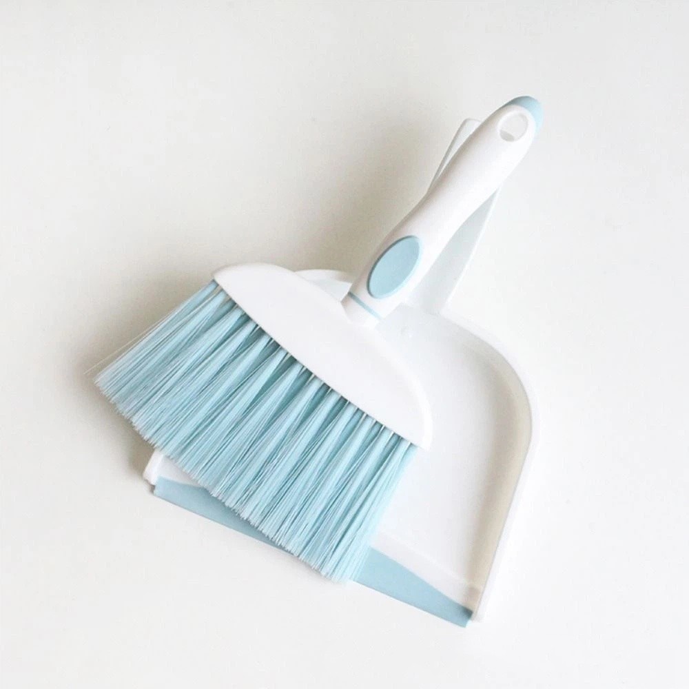 Hanging Hole Handheld Mini Dustpan and Brush Set Durable Flexible Cleaning Brush Set Soft Bristles Compact Handheld Sweeping Brush Car Interior