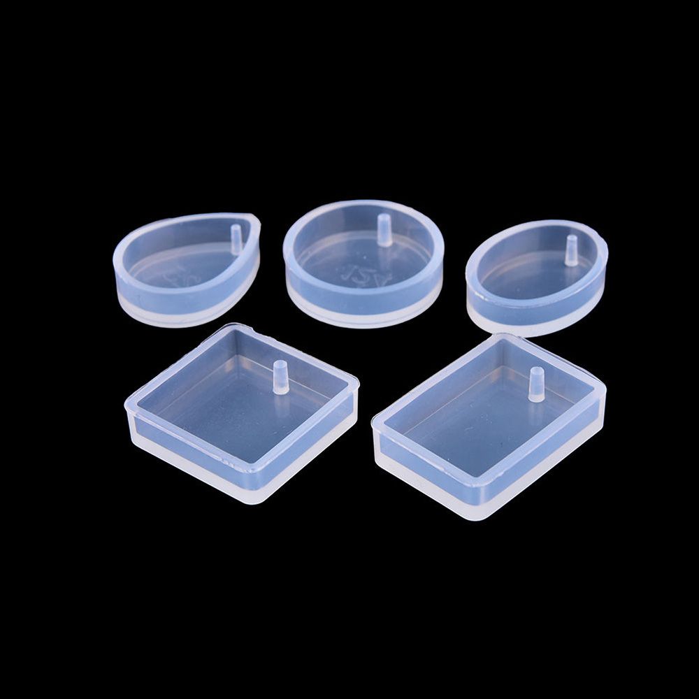 Shaped Pendant Oval Resin DIY 5pieces/set Decorative Silicone Epoxy Mold Mould Jewelry Making Tool