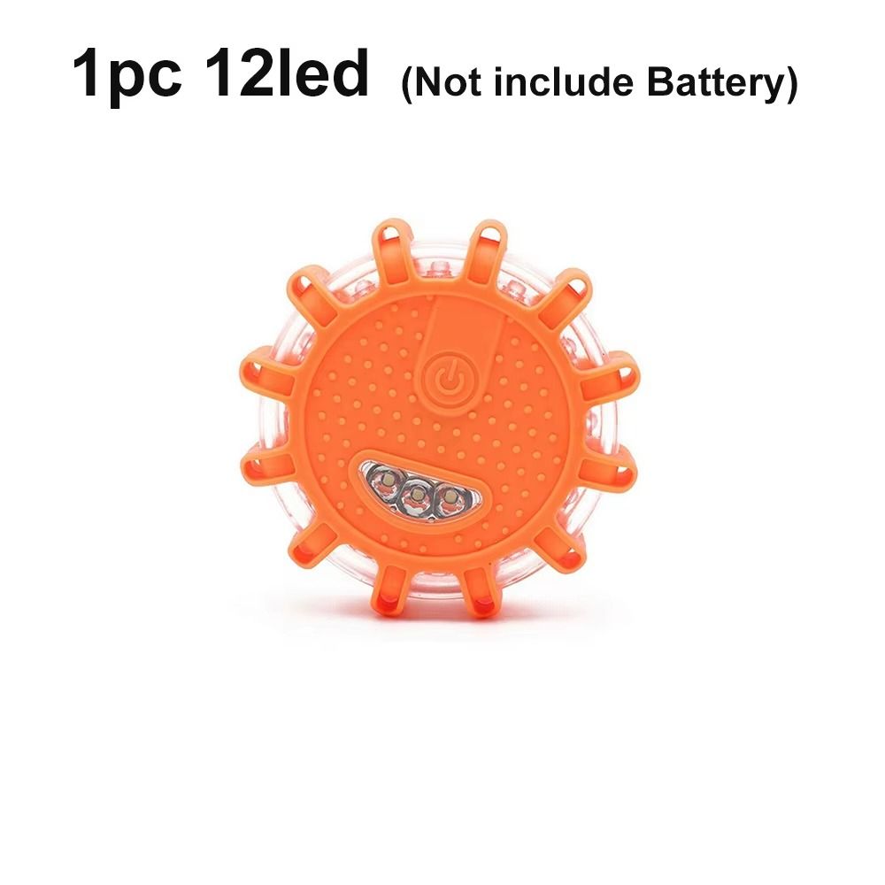 STONEGO 12V-24V Car LED Flashing Strobe Beacon Emergency Warning Light Lamp Amber