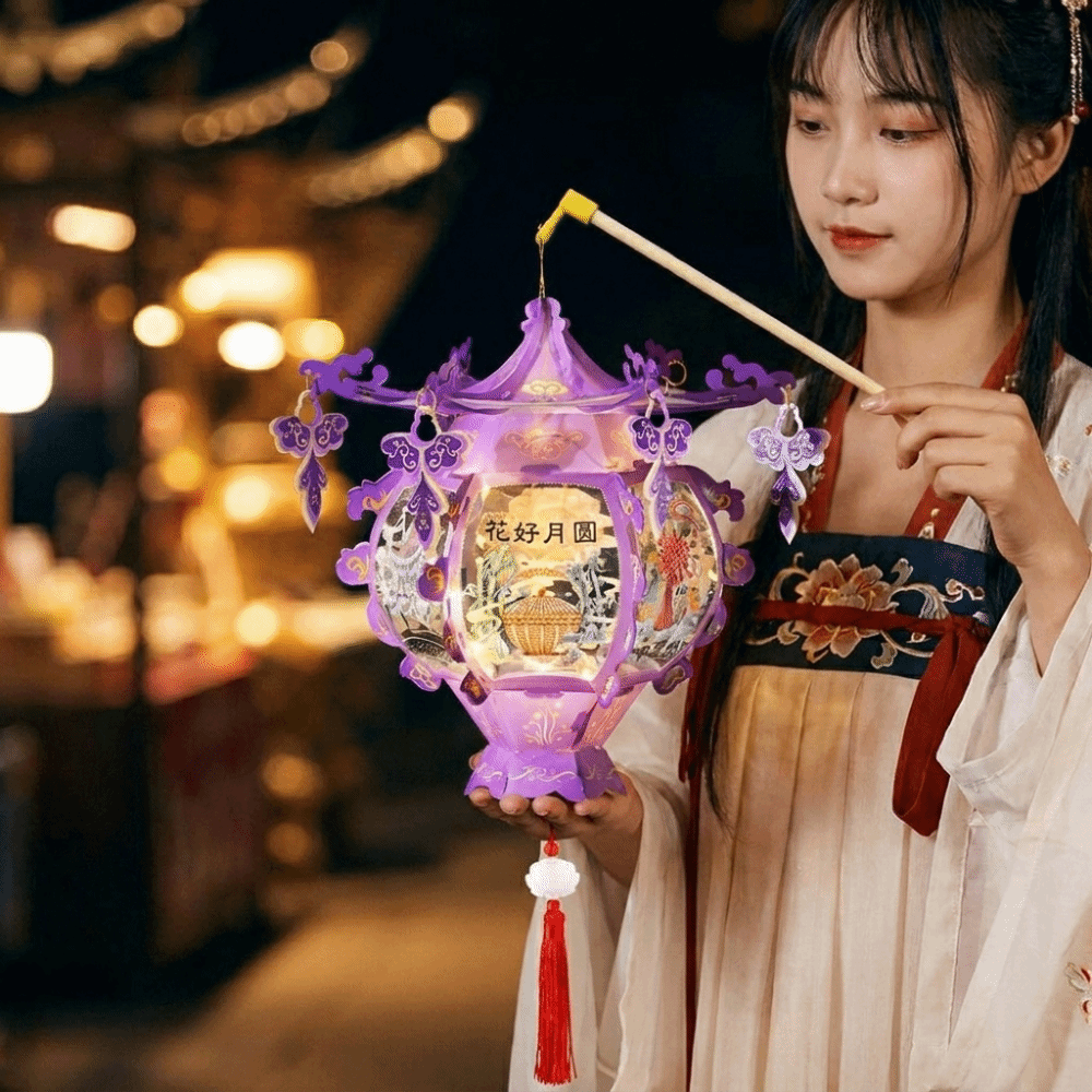 Good Decoration Cartoon Portable Lantern Chinese Style Traditional Children Handheld Lantern Waterproof Blessing Celebration Lantern Home Gift
