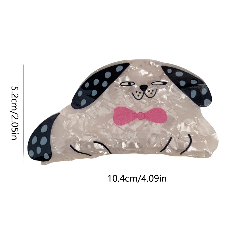 Cute Dinosaur Hair Claw Piggy Bear Cat Acetate Hair Clip Creative Cartoon Puppy Grab Clip Girls