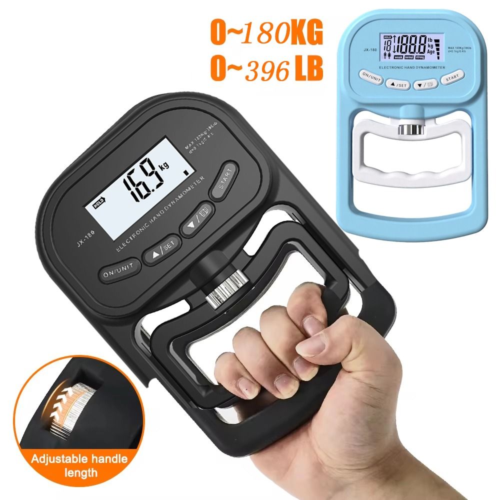 Grips Strength Trainer Electronic Grip Strength Tester Type-c/battery LCD Screen Digital Hand Dynamometer Durable Portable Grip Strength Measurement Meter Gym