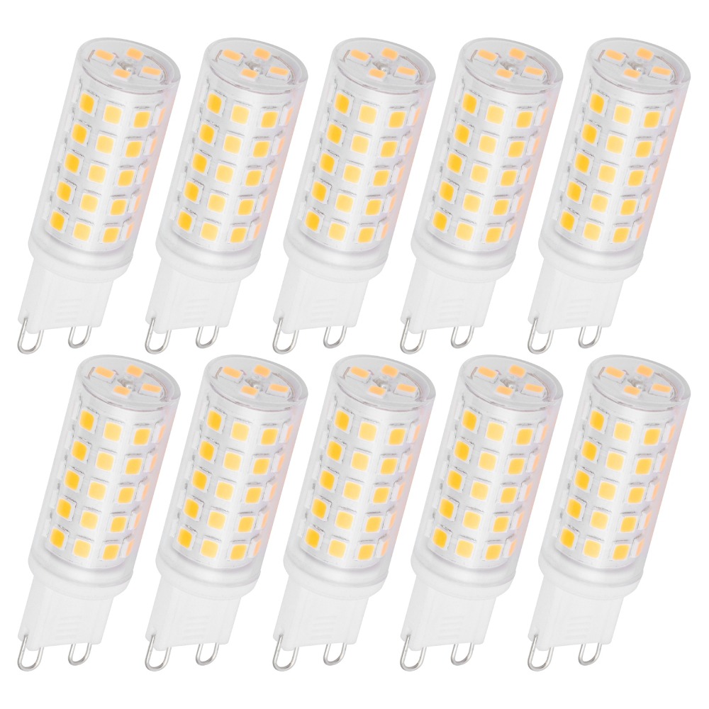 10pcs Suitable 4W G9 LED Bulb 54LED AC100-265V Light Bulb Chandelier Bulb Home Lighting