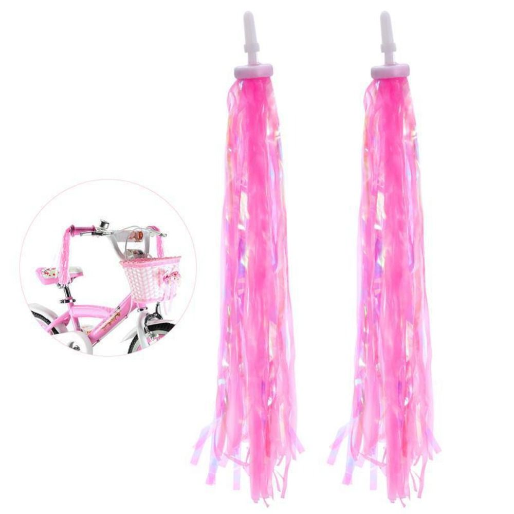 Fashion Decor Ribbon Kids Bike Tassels Multicolor Princess Bicycle Handlebar Tassels Cute Girls Sparkly Bicycle Streamers Cycling Equipment