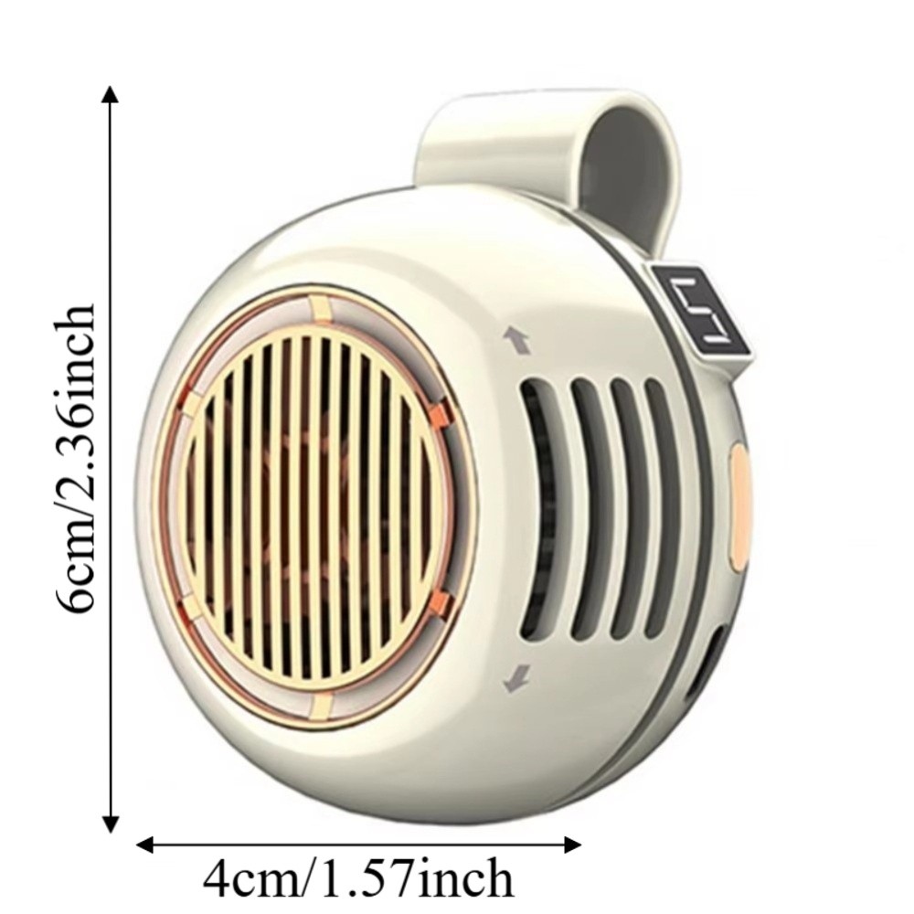 Cooling Artifact 5 Adjustable Speed Clip-On Waist Fan Wearable Strong Wind Portable Cooling Clip Fan Multi-functional Rechargeable Handheld Air Cooler Camping