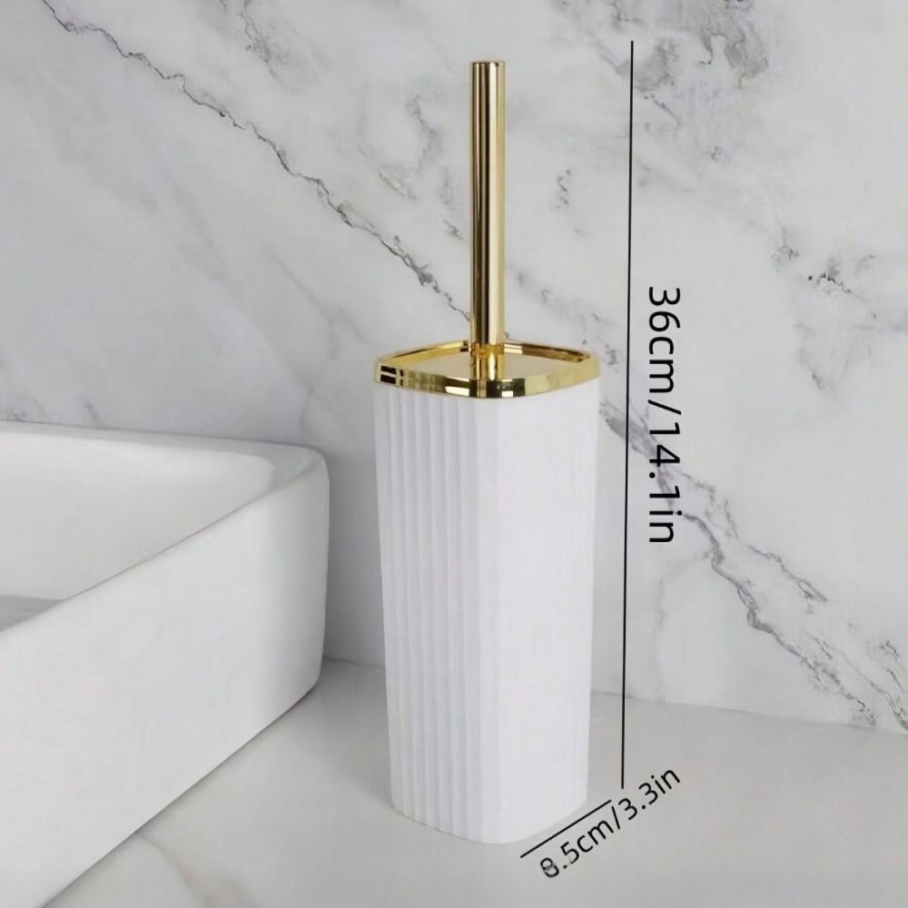 Corner Gap Brush Long-Handle Toilet Brush Hard-Bristled Corrosion Resistant Bathroom Brush Heavy-Duty 360° Rotating Toilet Cleaning Brush Bathroom Cleaning