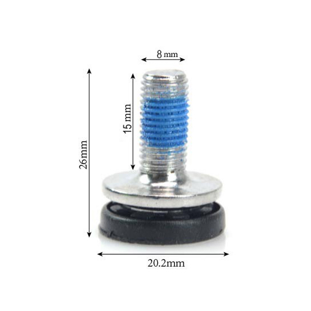 Road Bicycle Bicycle Accessories Square Hole M8 Screw Waterproof Screw Hexagon Crankset Nuts Bike M8 Screw Bottom Bracket Screw Crank Arm Bolts Hexagon Bottom Nuts