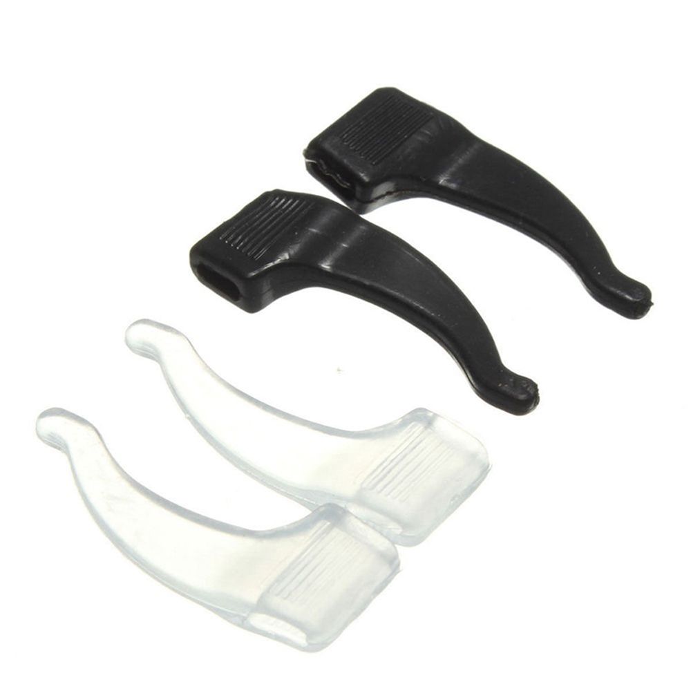 Outdoor Sport 4 Pairs 8 Pcs Glasses Anti-off Sets Glasses Lock Grip Holders Glasses Accessories Anti - Slip Glasses Sets Sports Eyewear Earhook Silicone Glasses Ear Hook Eyeglass Ear Hook Anti-slip Ear Hook