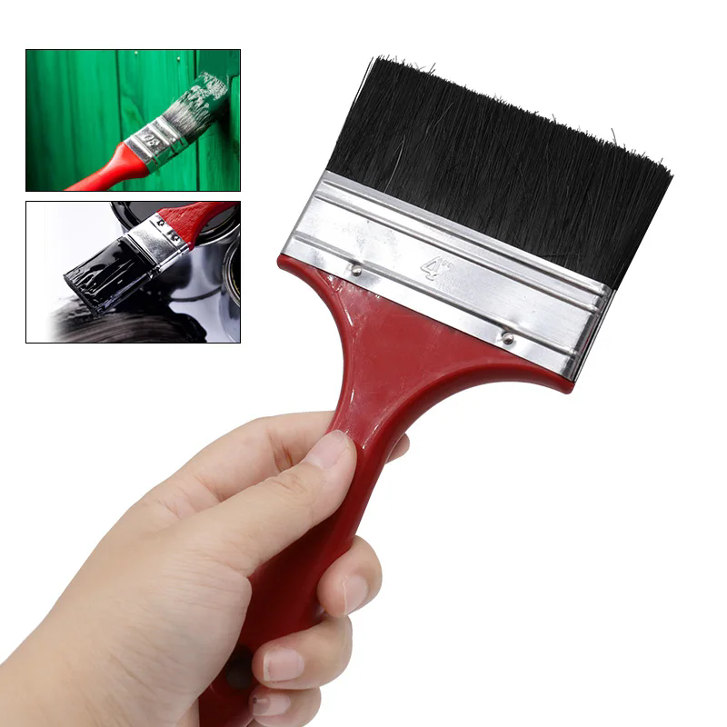 Wenefang Fashion 1Piece Paint Brushes 1-6 Inch Art Bristle Stain Brush Household Bristle Paint Brush for Painting Acrylic Wall Dusting Wood Fence