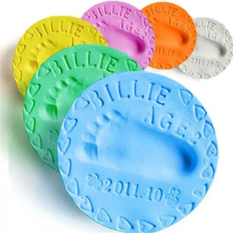 Wenefang Fashion Baby Hand Footprint Makers Handprint Fingerprint Inkpad Casting DIY Clay Toys Care Air Drying for Kids Newborn Souvenir Gifts