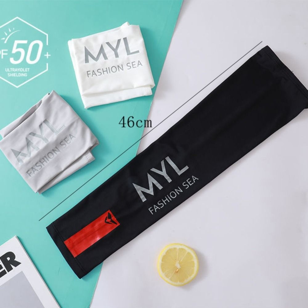 Cycling Oversleeves Arm Protection Ice Silk Arm Sleeves Sunscreen Anti UV UV Protection Sleeves Elastic Unisesx Ice Arm Warmers Sports Equipment