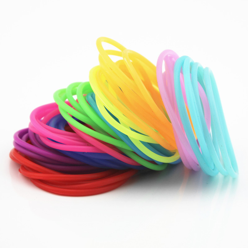 【Exclusive New Luminous Bracelet Glow In The Dark Silicone Wristband Boy&Girls Jewelery for Unisex Random