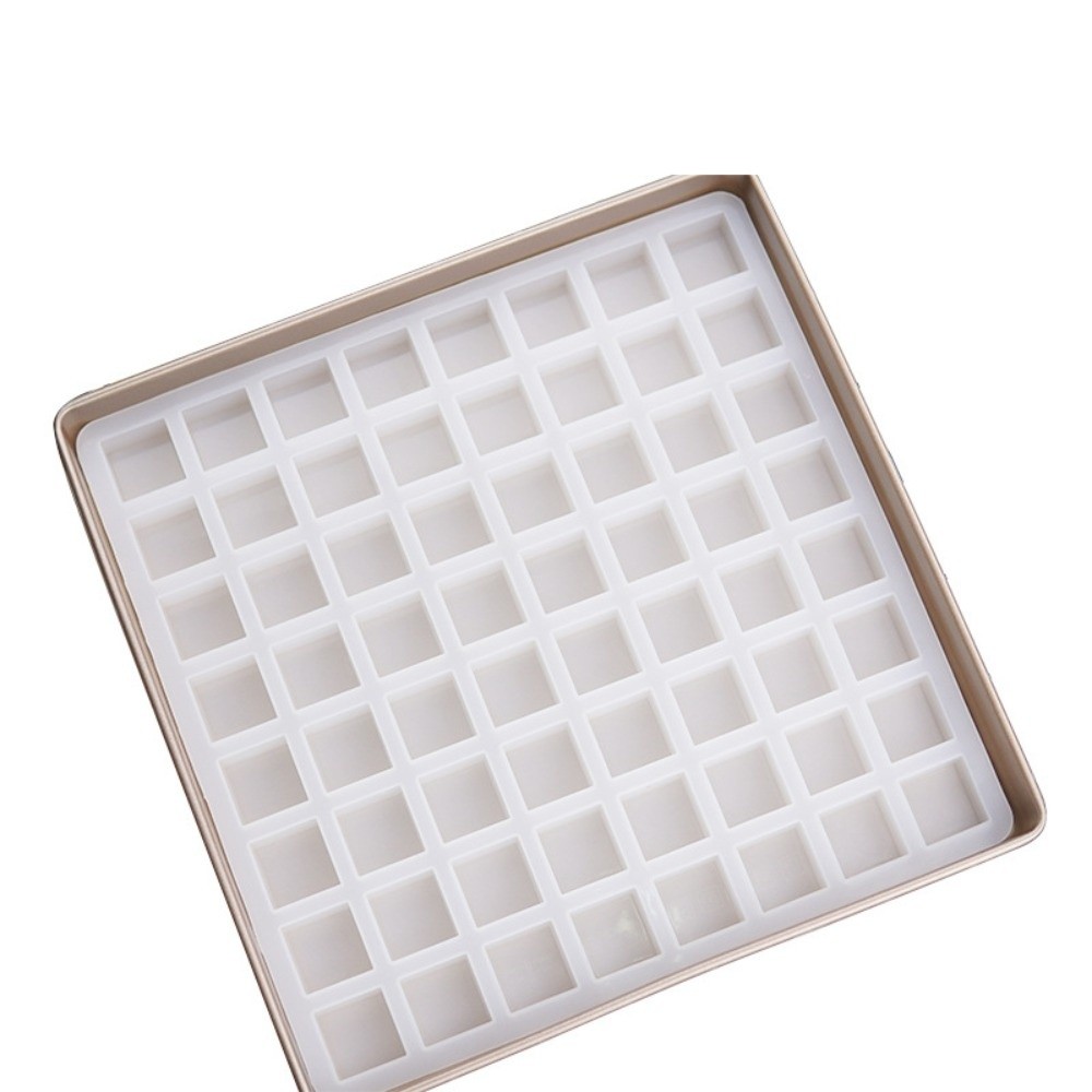 Baking Mold 42/56/64/80-Cavity Silicone Mold Easy To Remove Square/Heart Shape Chocolate Molds Non-Stick Durable Ice Cube Tray Homemade Brown Sugar