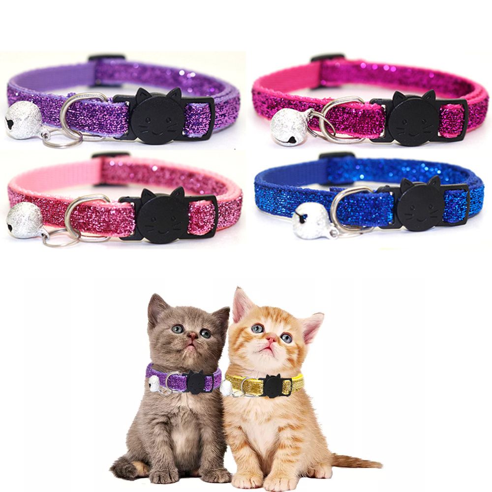 Bling Suit For Puppy,Rabbit Adjustable Breakaway Kitten Collar Cat Collars Cat Accessories Pet Necklace