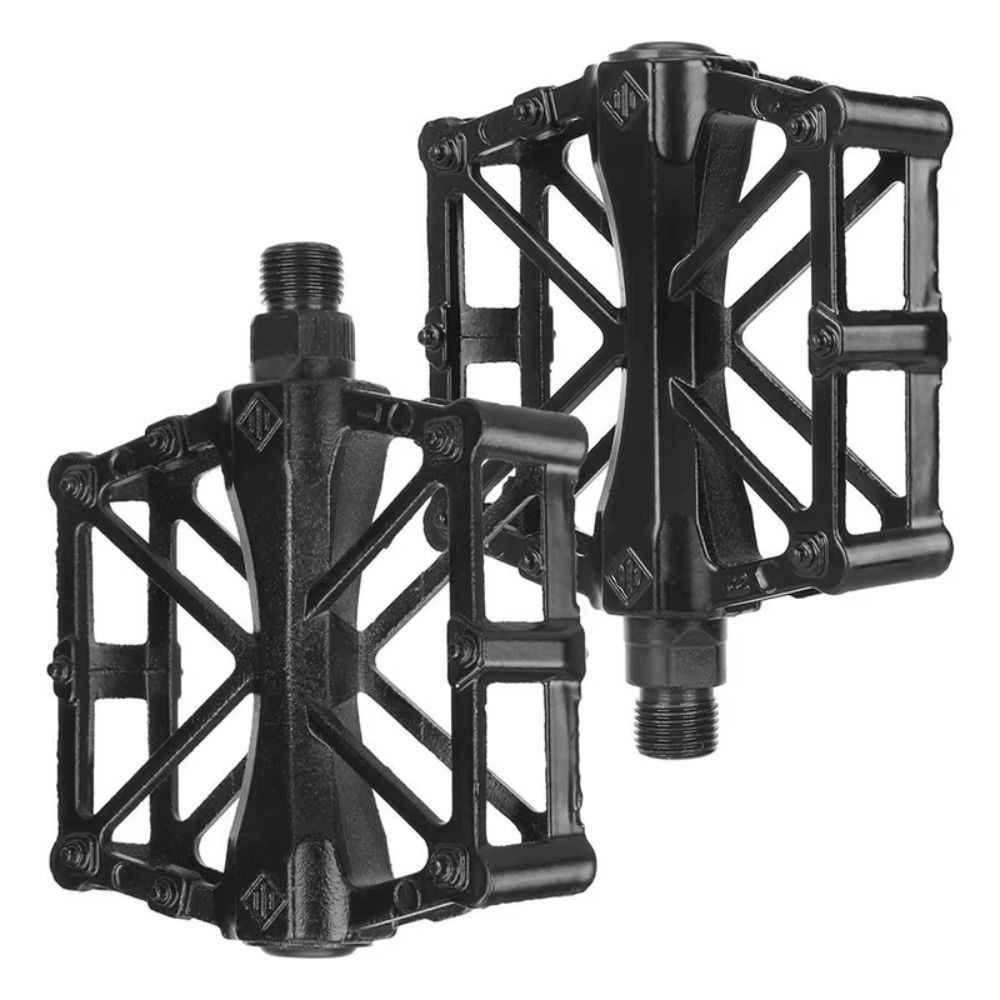 Pair Practical Double Ball Bicycle Pedals Ultra-Light Aluminum Alloy Mountain Bike Pedals Anti Skid Flat Cycling Treadle Platform Road Cycling Accessories