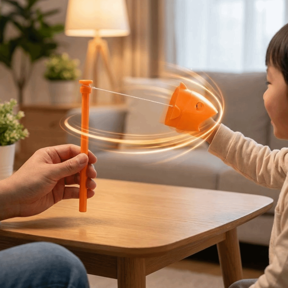 Lightweight 3D‑Printed Bamboo Cicada Fish Toy Traditional Hand‑Driven Cicada Shake Sound Toy Retro Sound‑Making Hand‑Spin Fun Play Toy Party Favor