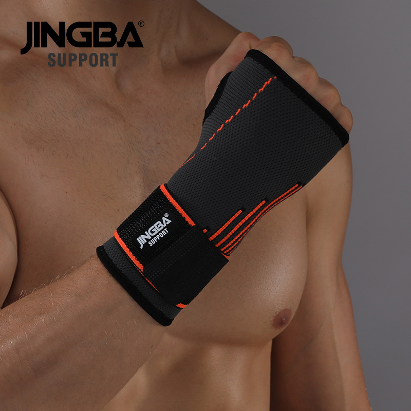 Wenefang Fashion JINGBA SUPPORT 1PCS High quality Sport Protective Gear Boxing hand wraps support+Weightlifting Bandage Wristband Support