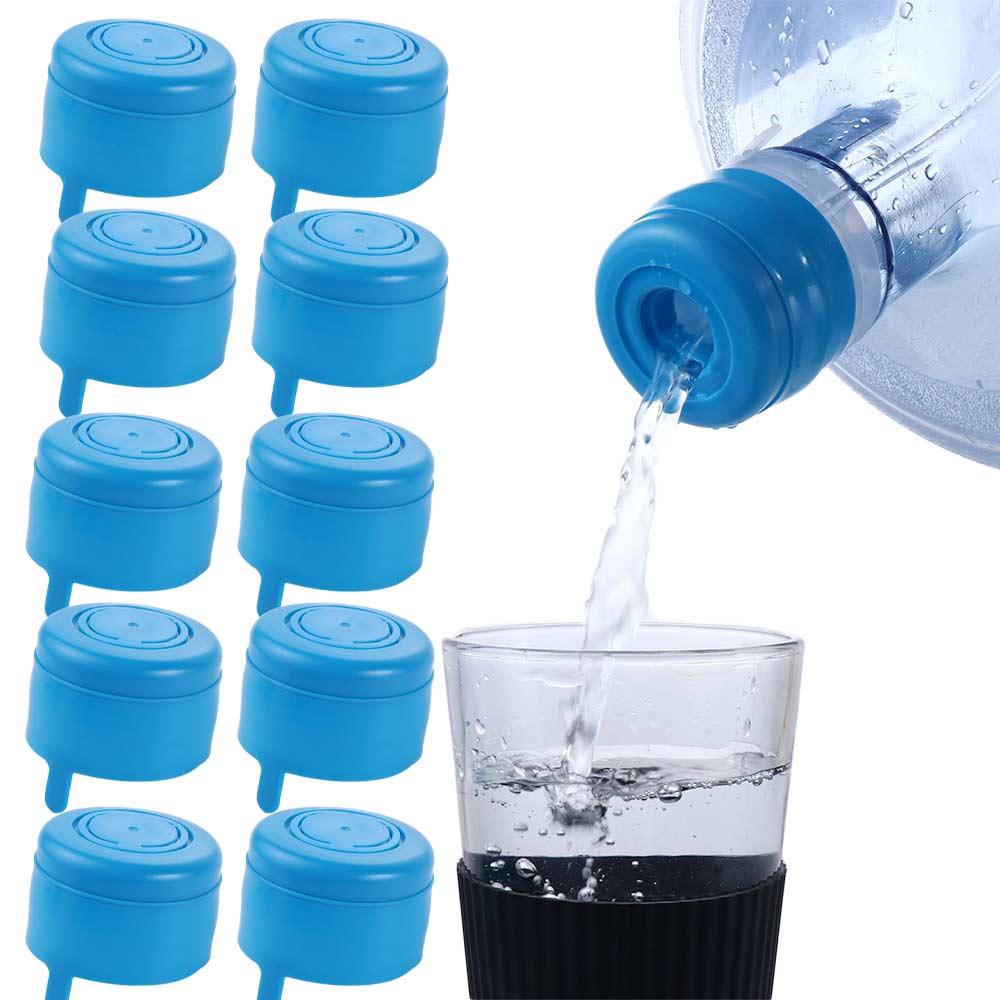 Plastic 10pcs 3 Gallon 5 Gallon Reusable Non Spill Water Jugs Bottle Caps Replacemet Snap On Lids