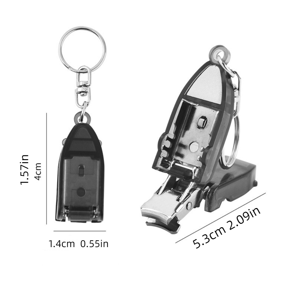 Stainless Foldable Manicure Durable with Nail File Mini Nail Trimmer Ultra-thin Pedicure Tools Nail Clipper Unisex