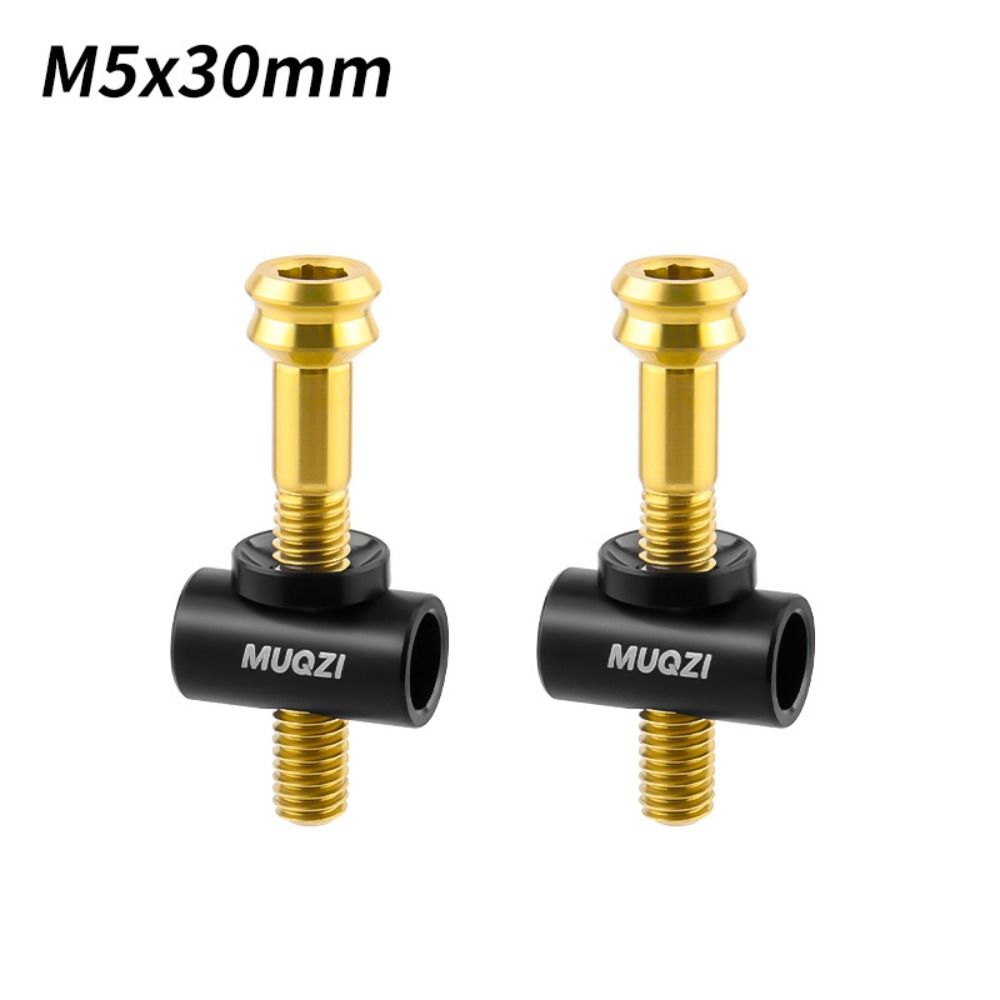 2Pcs Cool TC4 Titanium Alloy Bike Seat Post Bolts M5*30/40MM with Washers Bicycle Saddle Fixed Bolts Universal Colorful Saddle Fixed Screws Bicycle Repair