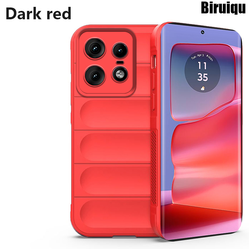 Biruiqu For Motorola Moto G84 Illusionary Shield Silicone Soft Shell Anti-fall And Shock-absorbing Protective Phone Case