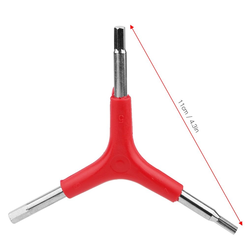 4PCS Durable Y-Shaped Bike Hex Wrench Lightweight 4/5/6mm Three Way Hex Wrench Multi Tool Inner Hex Wrench Bicycle Maintenance