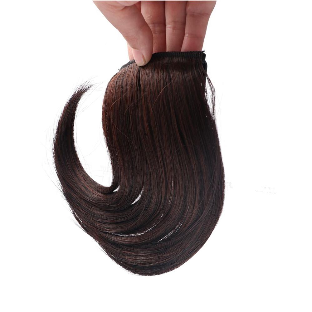 Smooth High quality Brown False Hair Styling Tool Heat Resistant Fiber Girl Increase Hair Volume Hair Extension Hair Accessories High Straight Hair Up Comb Women Wig Invisible Bangs Pad